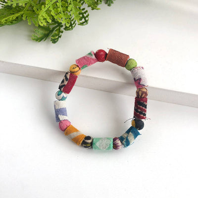 Kantha Dot Dash Bracelet Jewelry WorldFinds Paper Skyscraper Gift Shop Charlotte