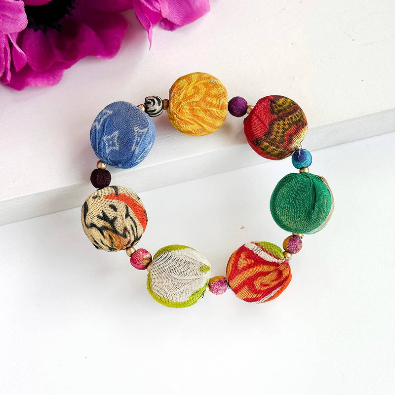 Kantha Pastille Bracelet Jewelry World Finds  Paper Skyscraper Gift Shop Charlotte