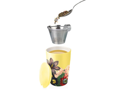 Kati Tea Cup with Infuser | Soleil Tea Cups Tea Forte  Paper Skyscraper Gift Shop Charlotte