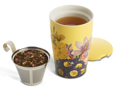 Kati Tea Cup with Infuser | Soleil Tea Cups Tea Forte  Paper Skyscraper Gift Shop Charlotte