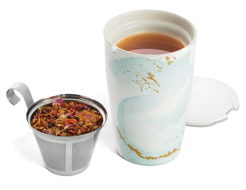 Kati Tea Cup with Infuser | Wellbeing Tea Cups Tea Forte  Paper Skyscraper Gift Shop Charlotte