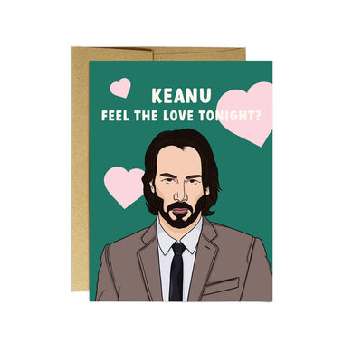 Keanu Feel the Love | Love Card Cards Party Mountain Paper co.  Paper Skyscraper Gift Shop Charlotte