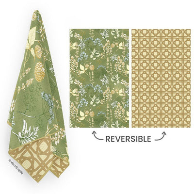 Kitchen Herbs - Microfiber Towel  WERKSHOPPE  Paper Skyscraper Gift Shop Charlotte