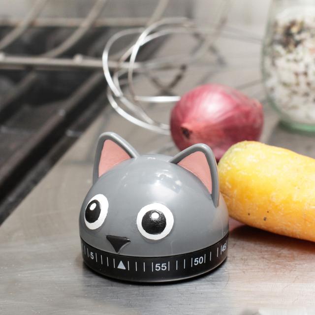 Kitty Kitchen Timer Kitchen Kikkerland  Paper Skyscraper Gift Shop Charlotte