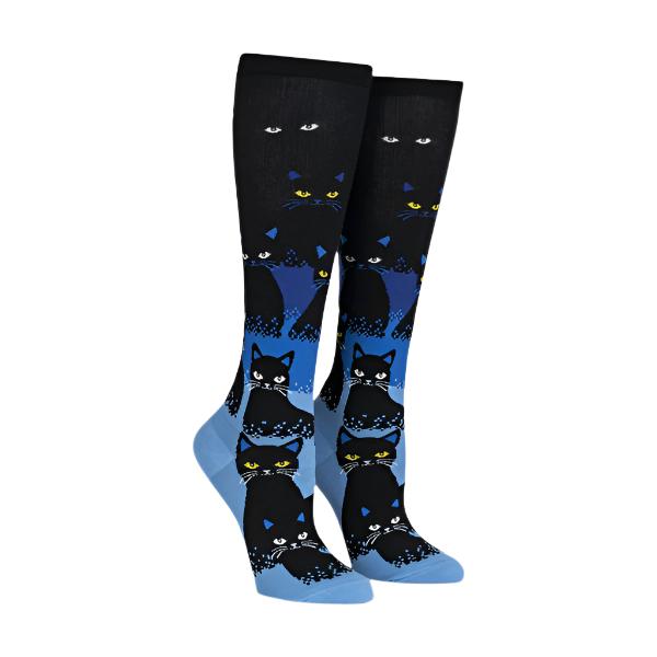 Knee High: Cats in the Dark | Glows in the Dark!! Socks Sock It to Me  Paper Skyscraper Gift Shop Charlotte