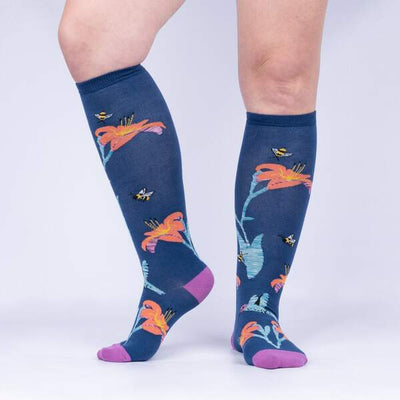 Knee High: Hmmmmmingbird Socks Sock It to Me  Paper Skyscraper Gift Shop Charlotte