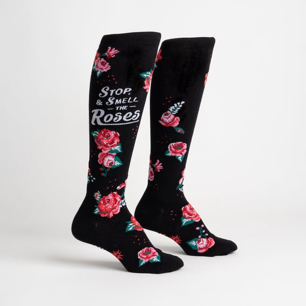 Knee High: Stop & Smell the Roses Socks Sock It to Me  Paper Skyscraper Gift Shop Charlotte