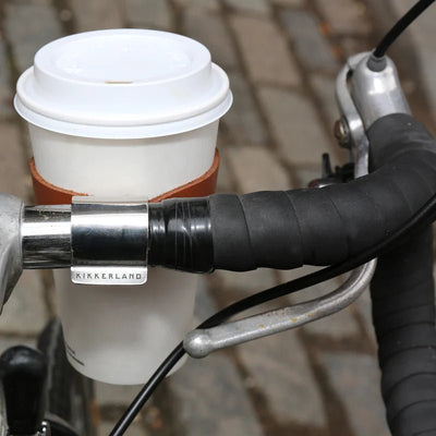 Leather Bike Cup Holder Bicycle Kikkerland  Paper Skyscraper Gift Shop Charlotte