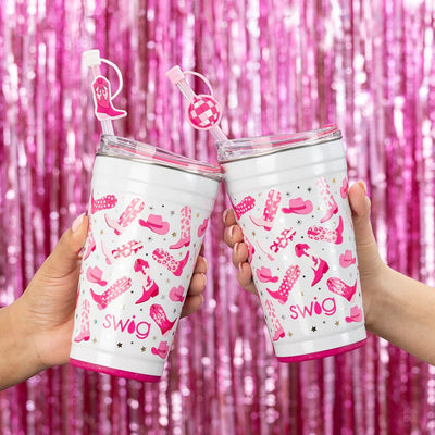 Let's Go Girls 24oz Party Cup Drinkware Swig  Paper Skyscraper Gift Shop Charlotte