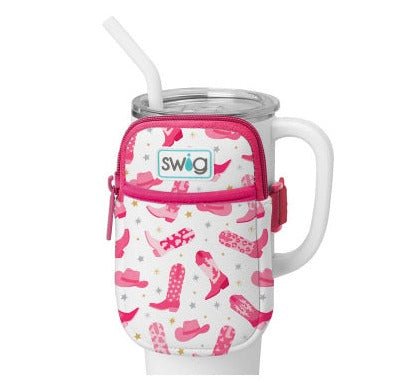 Let's Go Girls Mega Mug Pouch NEW SUMMER Drinkware Swig  Paper Skyscraper Gift Shop Charlotte