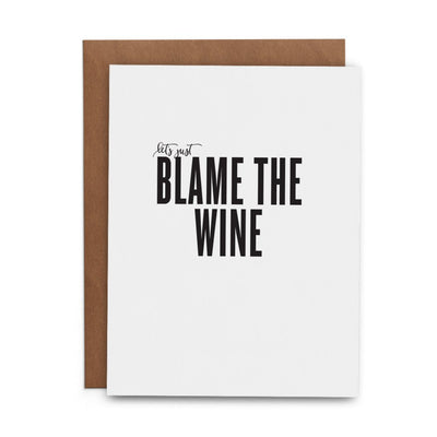 Let’s Just Blame the Wine  The Lost Art of Stationery  Paper Skyscraper Gift Shop Charlotte