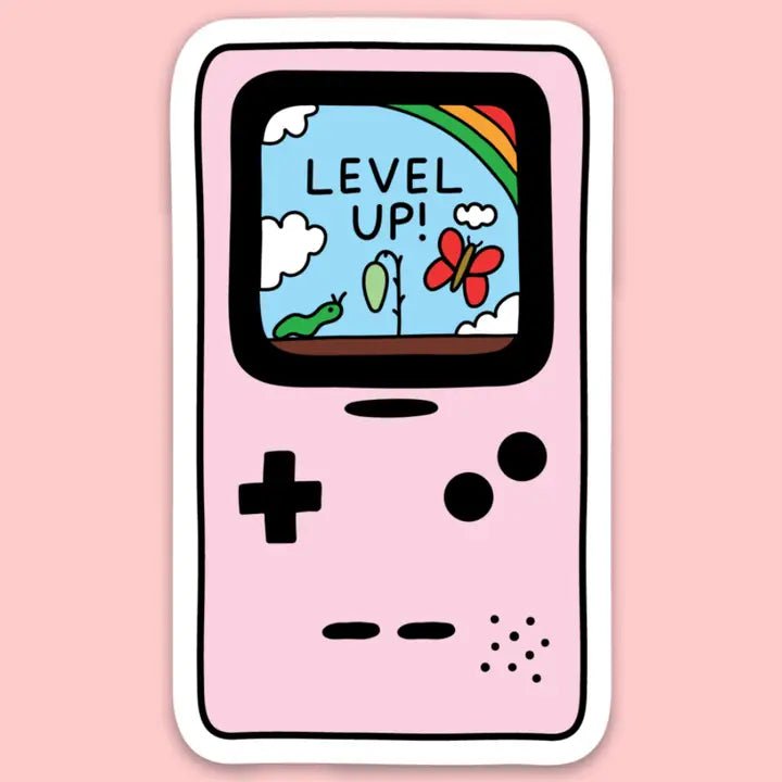 Level Up Sticker  Tender Ghost  Paper Skyscraper Gift Shop Charlotte