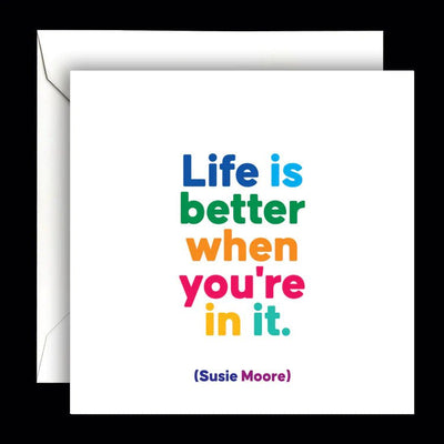 Life Is Better Card Cards Quotable Cards  Paper Skyscraper Gift Shop Charlotte