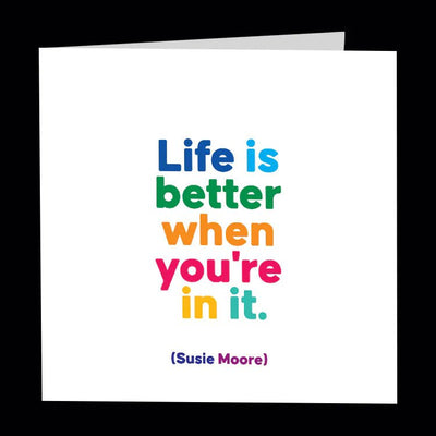 Life Is Better Card Cards Quotable Cards  Paper Skyscraper Gift Shop Charlotte