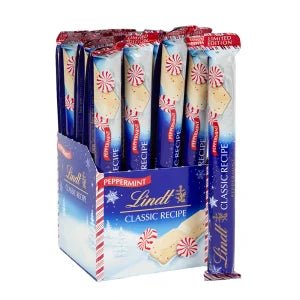 Lindt Classic Recipe Peppermint White Chocolate 1.2oz Stick Food - Chocolates & Candy Nassau Candy  Paper Skyscraper Gift Shop Charlotte