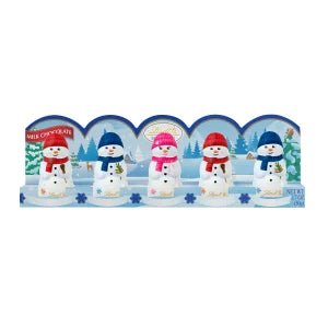 Lindt Mini Milk Chocolate Snowmen 5 Piece 1.7oz Tray Food - Chocolates & Candy Nassau Candy  Paper Skyscraper Gift Shop Charlotte