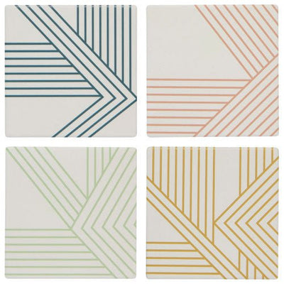 Linea Soak Up Coasters Set of 4 Home Decor Danica Studio (Now Designs)  Paper Skyscraper Gift Shop Charlotte