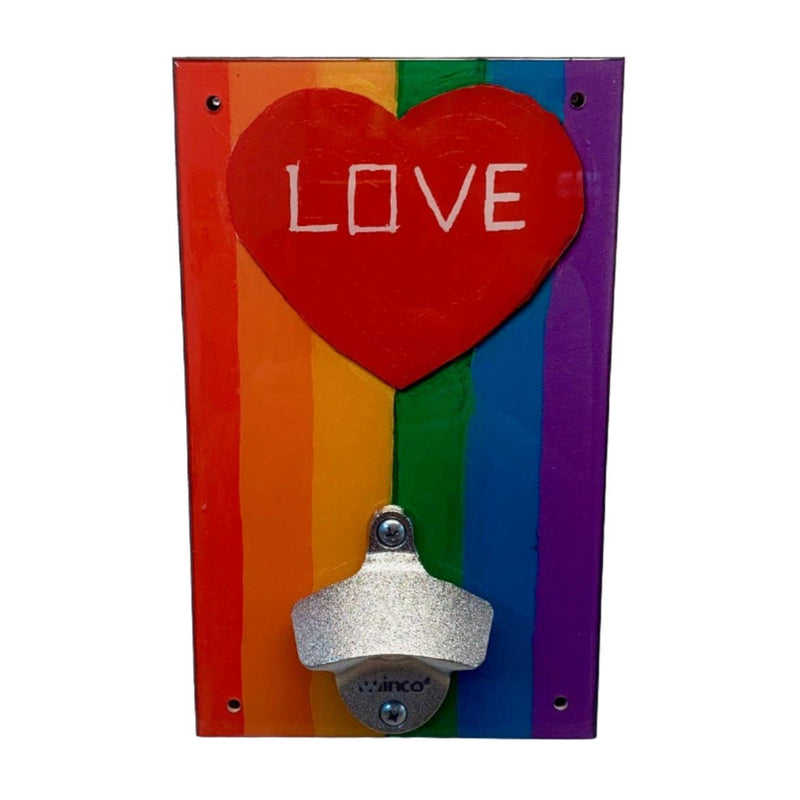 Love Rainbow Bottle Opener Barware Sweet Art Attack  Paper Skyscraper Gift Shop Charlotte