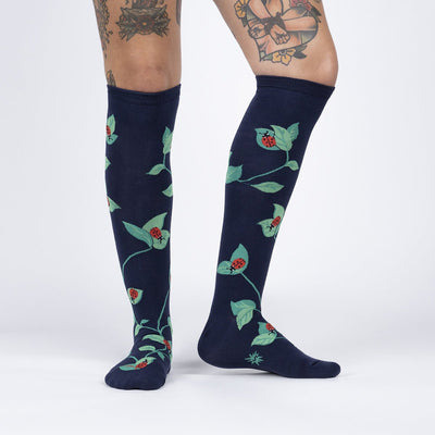 Luck be  Lady Bug | Knee High Socks Socks Sock It to Me  Paper Skyscraper Gift Shop Charlotte