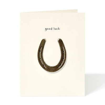 Lucky Horseshoe  | Good Luck Card Cards Felix Doolittle  Paper Skyscraper Gift Shop Charlotte