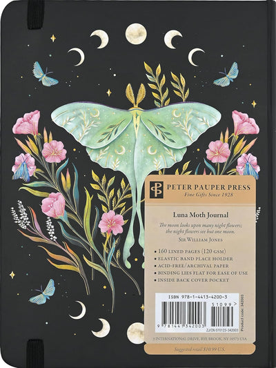 Luna Moth Journal Journals Peter Pauper Press, Inc.  Paper Skyscraper Gift Shop Charlotte