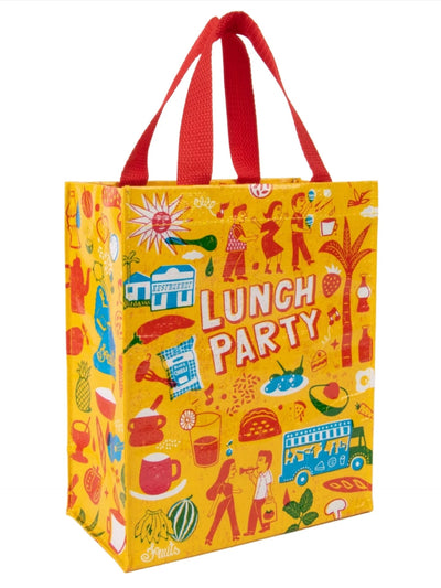 Lunch Party Handy Tote Tote Bags Blue Q  Paper Skyscraper Gift Shop Charlotte