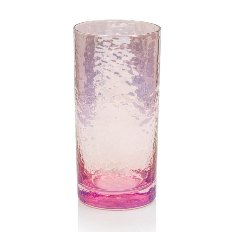 Luster Pink | Aperitivo Highball Glass Drinkware Zodax  Paper Skyscraper Gift Shop Charlotte