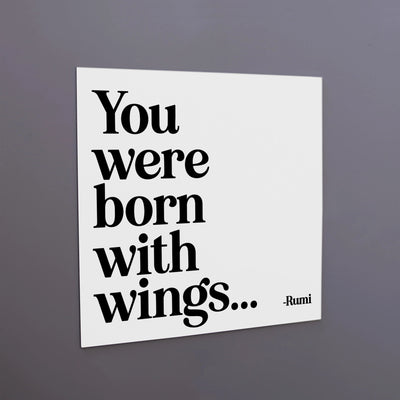 Magnet | born with wings Cards Quotable Paper Skyscraper Gift Shop Charlotte