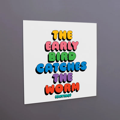 Magnet | early bird catches the worm Cards Quotable Cards  Paper Skyscraper Gift Shop Charlotte