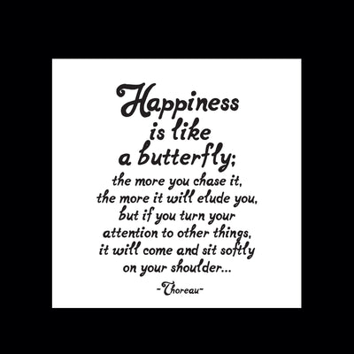 Magnet | Happiness is like a Butterfly Magnets Quotable Paper Skyscraper Gift Shop Charlotte