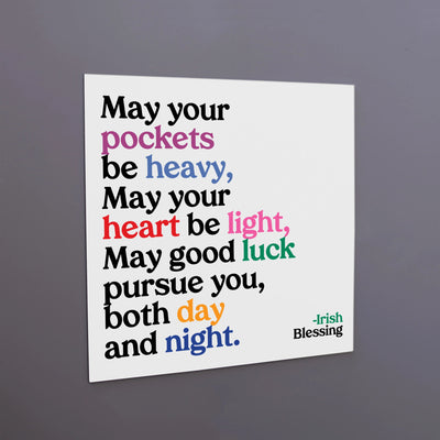 Magnet | may your pockets be heavy Cards Quotable Paper Skyscraper Gift Shop Charlotte