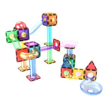 Magnetic Marble Run Track (50 Pieces) Kids Learning Picasso Tiles  Paper Skyscraper Gift Shop Charlotte