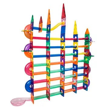 Magnetic Marble Run Track (50 Pieces) Kids Learning Picasso Tiles  Paper Skyscraper Gift Shop Charlotte