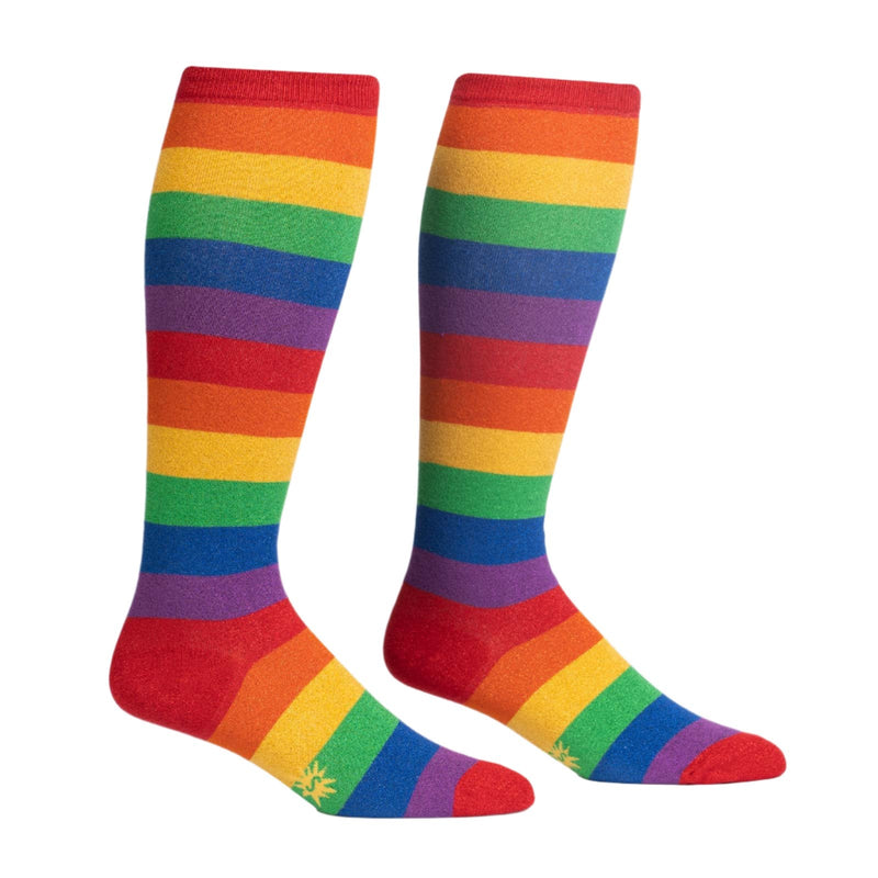 March With Pride Stretch It Socks | Shimmer Socks Sock It to Me  Paper Skyscraper Gift Shop Charlotte