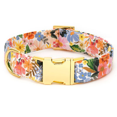 Marguerite Spring Dog Collar: L/ Gold  The Foggy Dog  Paper Skyscraper Gift Shop Charlotte