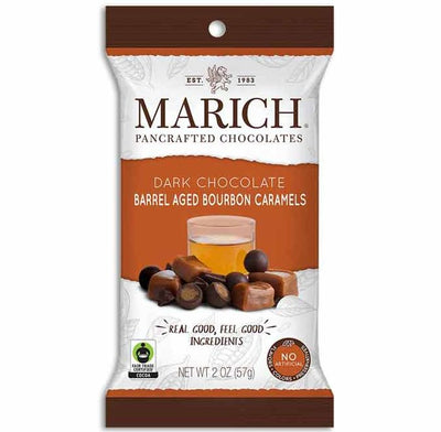 Marich Dark Chocolate Bourbon Caramel Confectionery Redstone Foods  Paper Skyscraper Gift Shop Charlotte