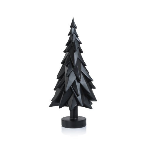 Matte Black Decorative Tree | 16.75" Holiday Zodax  Paper Skyscraper Gift Shop Charlotte