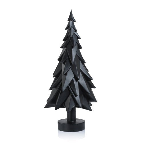 Matte Black Decorative Tree | 18.75" Holiday Zodax  Paper Skyscraper Gift Shop Charlotte