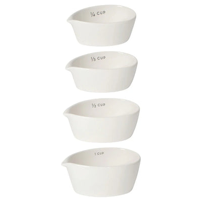 Measuring Cups | Set/4 - Ivory  Danica Studio (NOW Designs)  Paper Skyscraper Gift Shop Charlotte