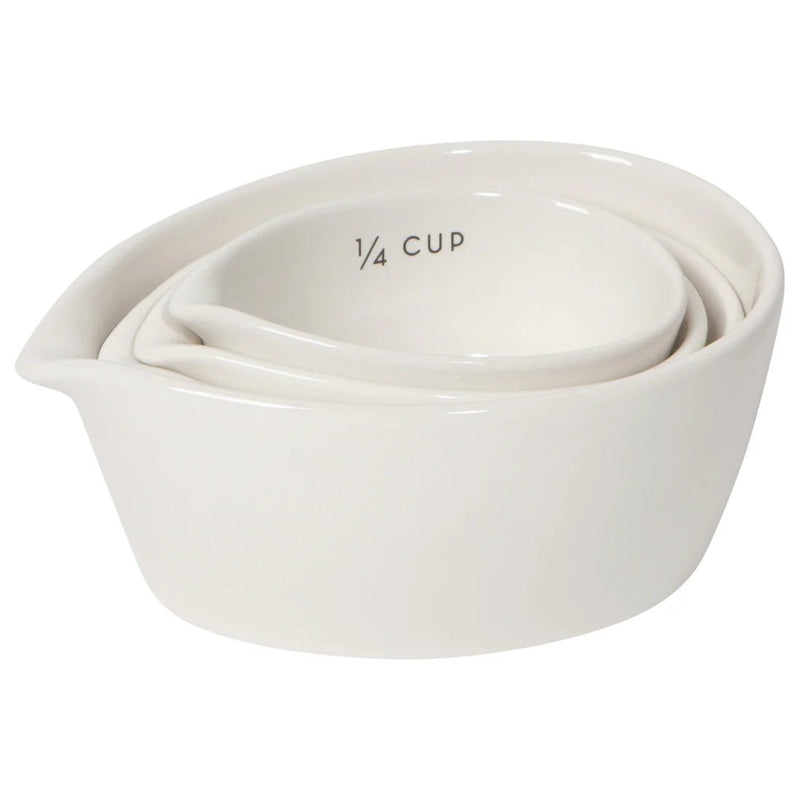 Measuring Cups | Set/4 - Ivory  Danica Studio (NOW Designs)  Paper Skyscraper Gift Shop Charlotte