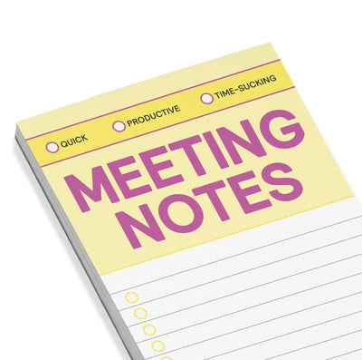 Meeting Notes Make-A-List Pad Notepads Knock Knock  Paper Skyscraper Gift Shop Charlotte