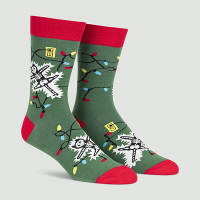 Men's Crew: Eating Light This Holiday Socks Holiday Sock It to Me  Paper Skyscraper Gift Shop Charlotte