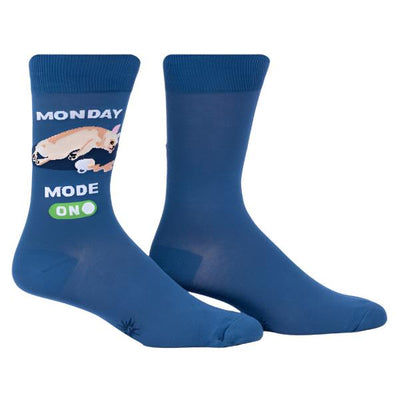 Men's Crew: Monday Mode, On Socks Sock It to Me  Paper Skyscraper Gift Shop Charlotte