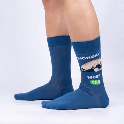 Men's Crew: Monday Mode, On Socks Sock It to Me  Paper Skyscraper Gift Shop Charlotte