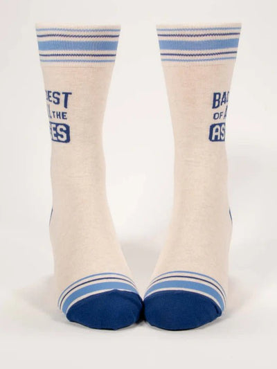 Men's Socks | Baddest of Asses Apparel & Accessories - Socks Blue Q Paper Skyscraper Gift Shop Charlotte