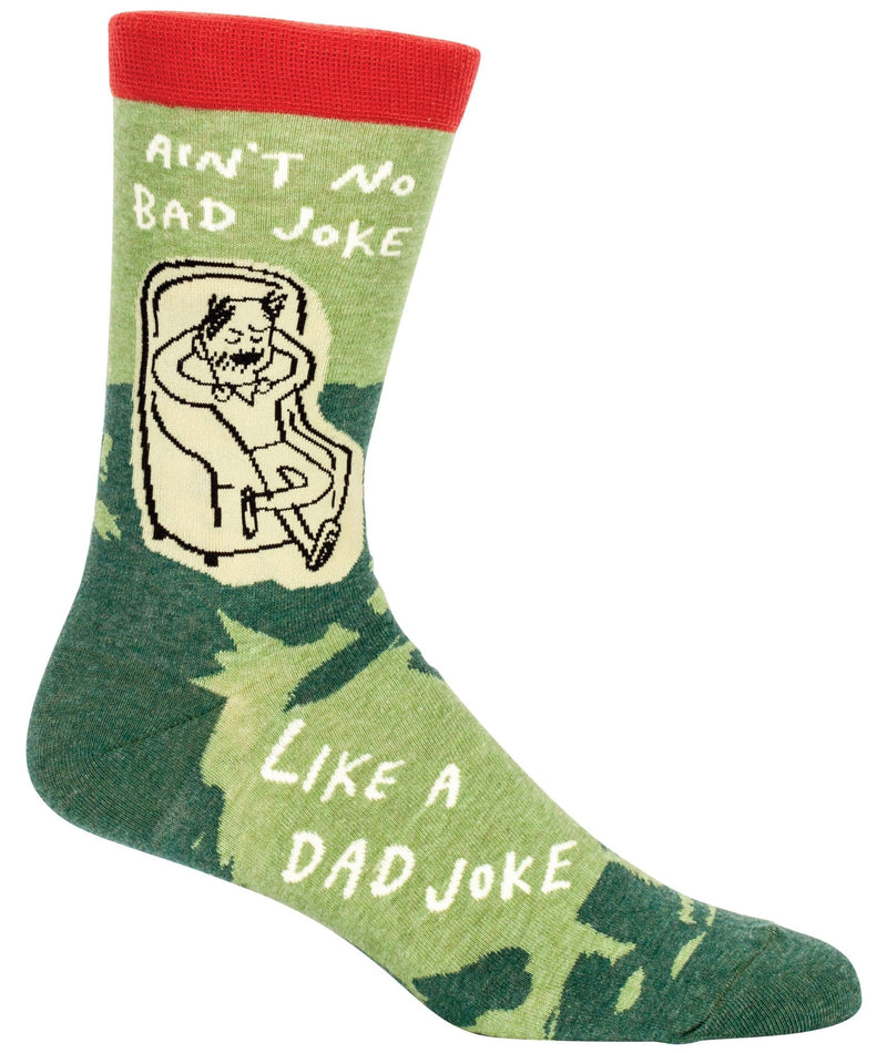 Mens Socks Dad Joke socks Blue Q  Paper Skyscraper Gift Shop Charlotte