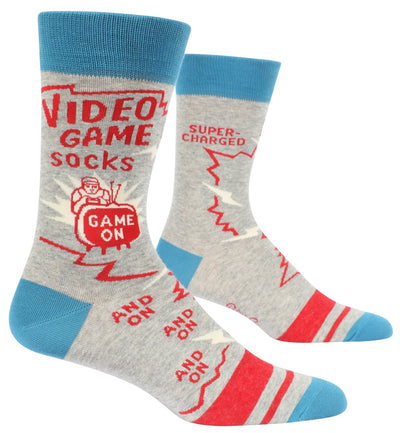 Men's Socks | Video Game Apparel & Accessories - Socks Blue Q Paper Skyscraper Gift Shop Charlotte