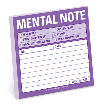 Mental Note Sticky Notes  Knock Knock  Paper Skyscraper Gift Shop Charlotte