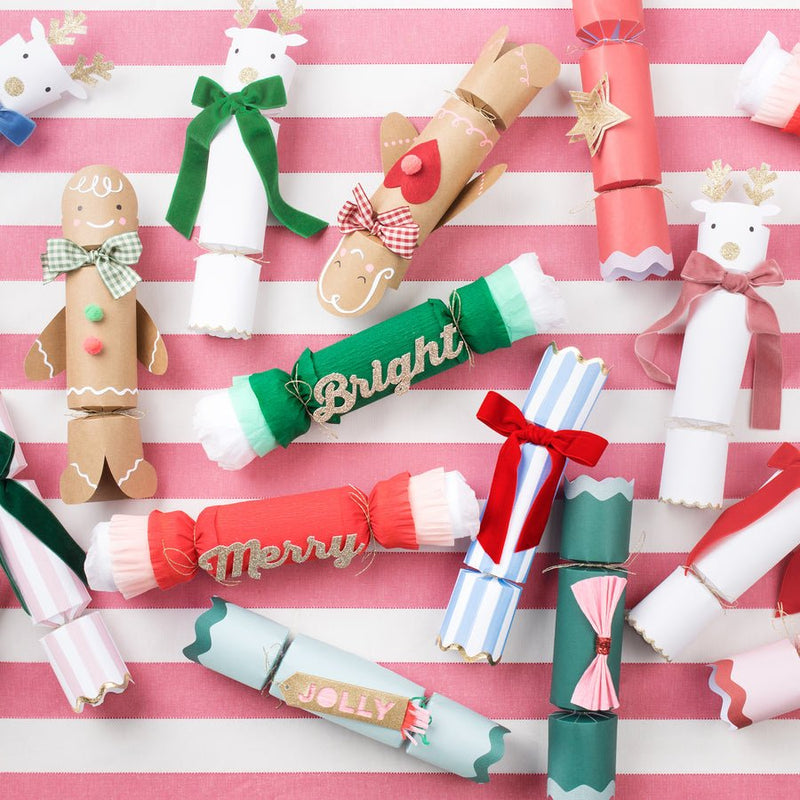 Merry & Bright Christmas Crepe Crackers Halloween Meri Meri  Paper Skyscraper Gift Shop Charlotte