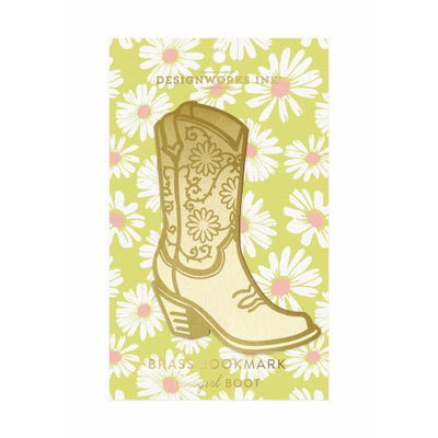 Metal Bookmark - COWGIRL BOOT  Designworks Ink  Paper Skyscraper Gift Shop Charlotte